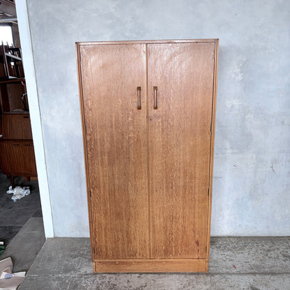 Mid Century E Gomme G Plan Brandon Oak Double Wardrobe