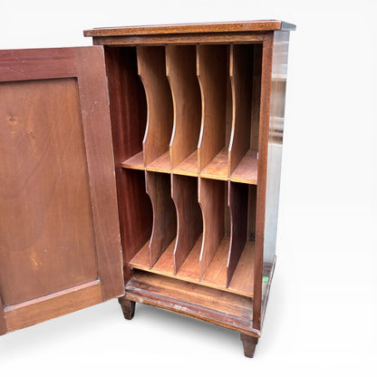 Arts & Crafts Oak Record Cabinet