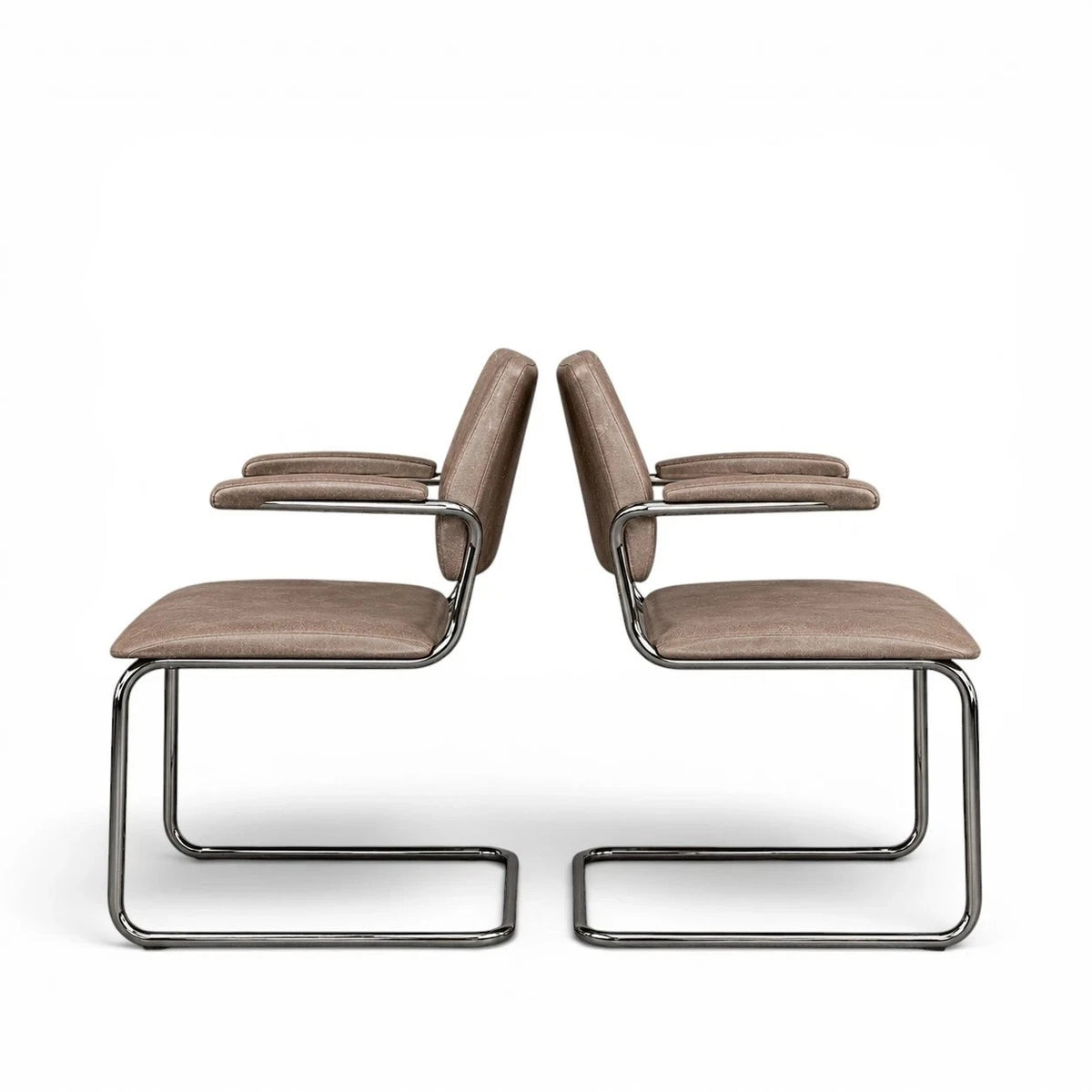 Pair of modernist vintage armchairs detail