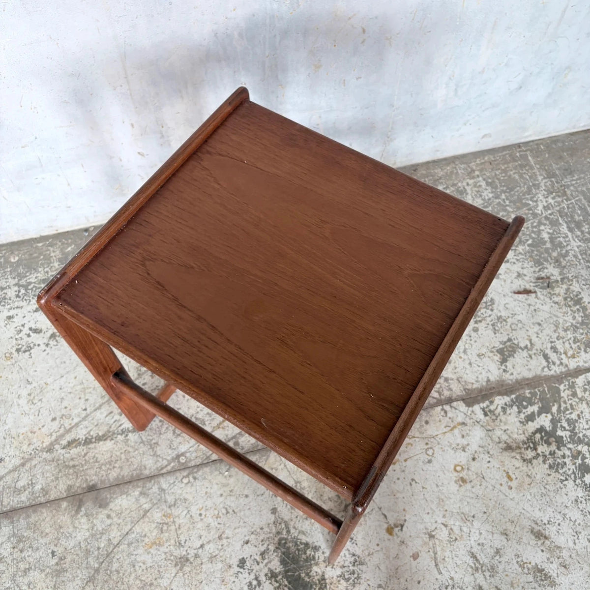 Mid Century Teak Quadrille Bedside Table - image 2