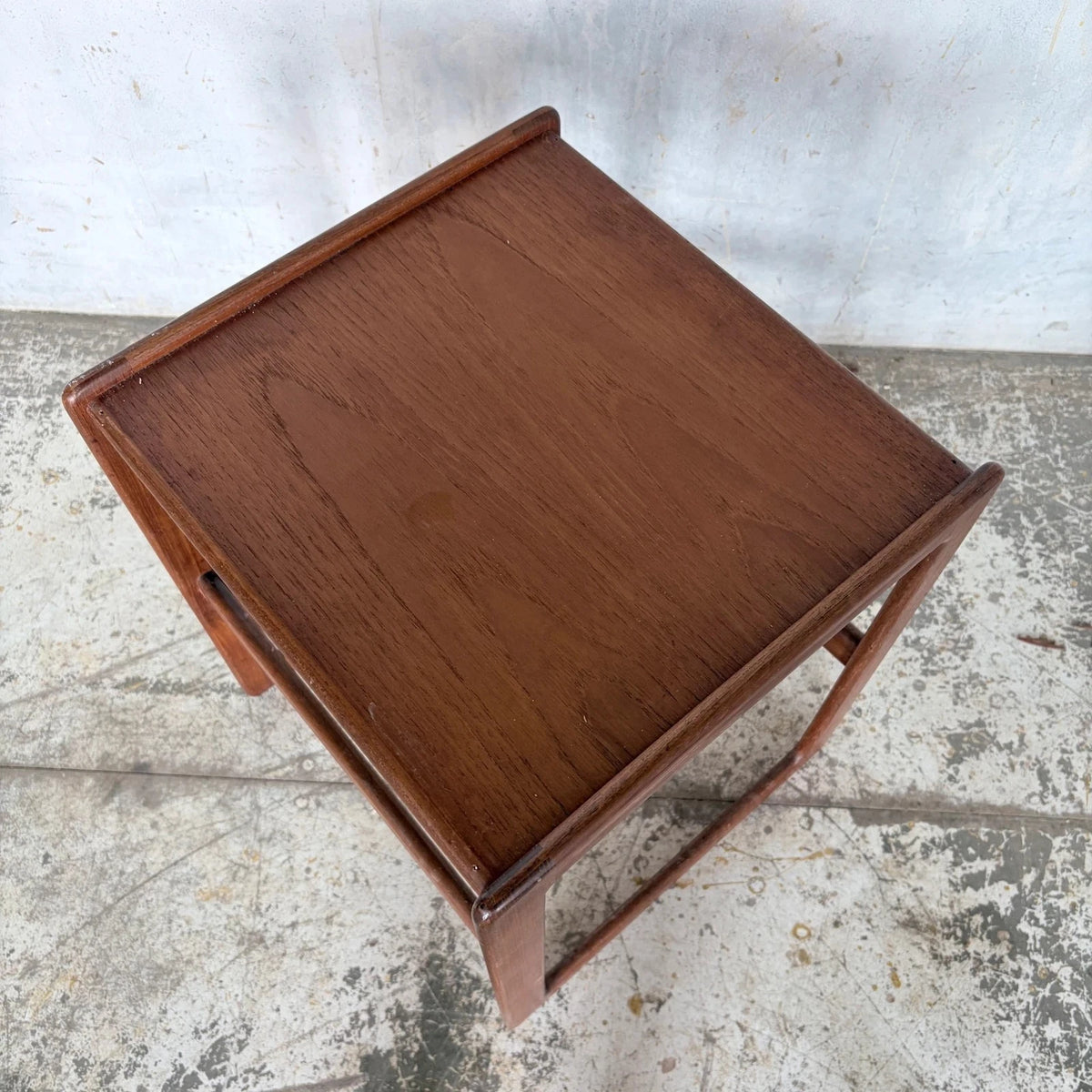 Mid Century Teak Quadrille Bedside Table - image 3