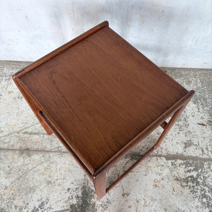 Mid Century Teak Quadrille Bedside Table - image 3