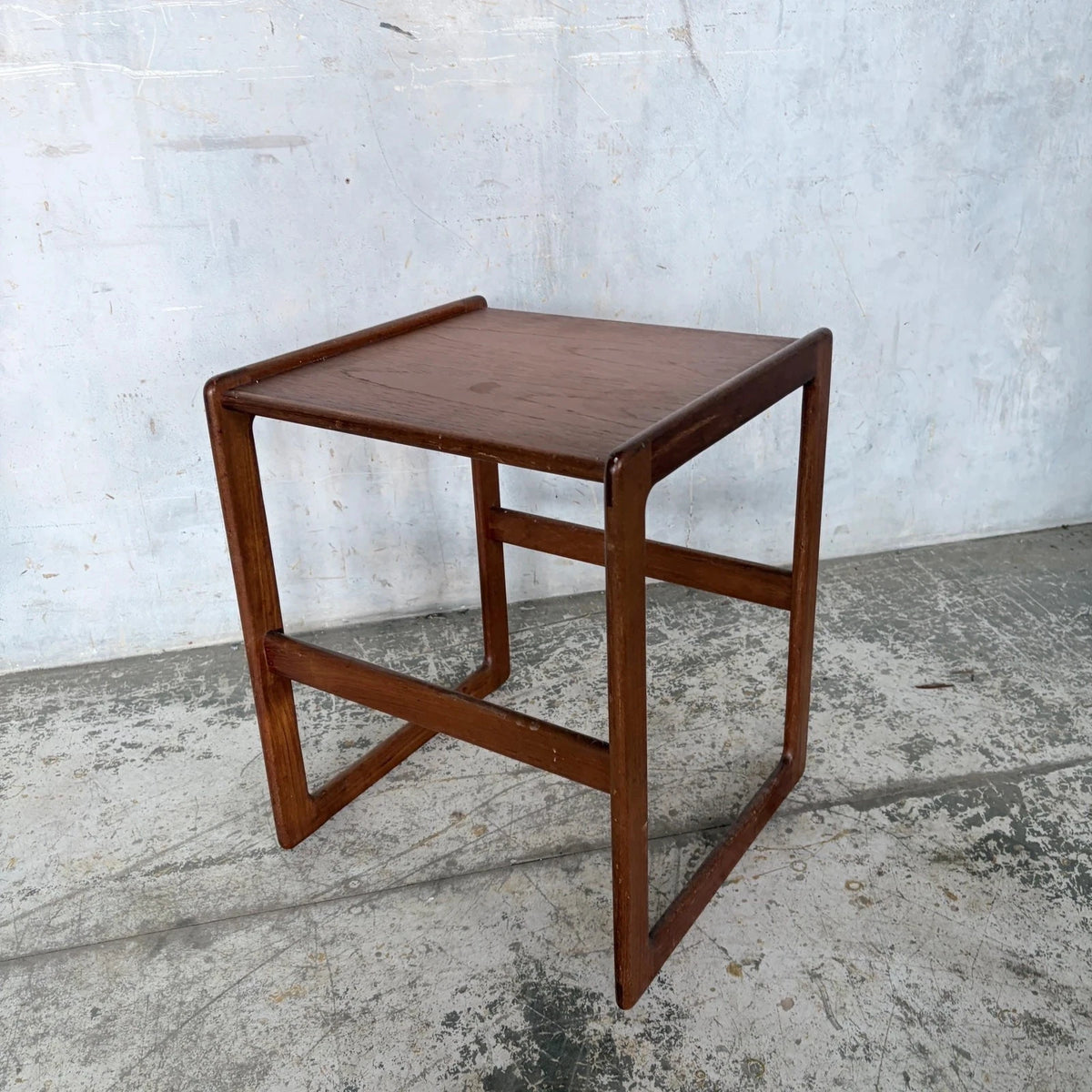 Mid Century Teak Quadrille Bedside Table - image 4