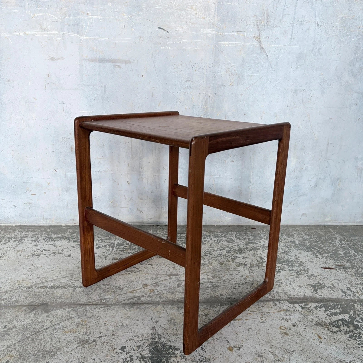 Mid Century Teak Quadrille Bedside Table - image 6