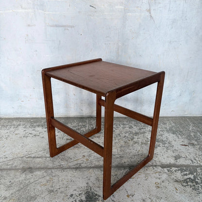 Mid Century Teak Quadrille Bedside Table - image 8