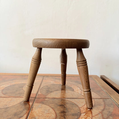Handmade solid elm plant stand – view 4