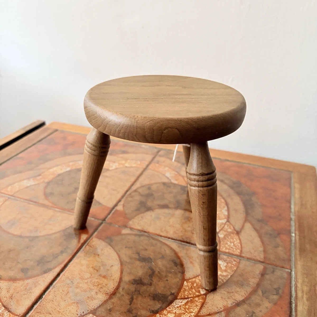 Handmade solid elm plant stand – view 6