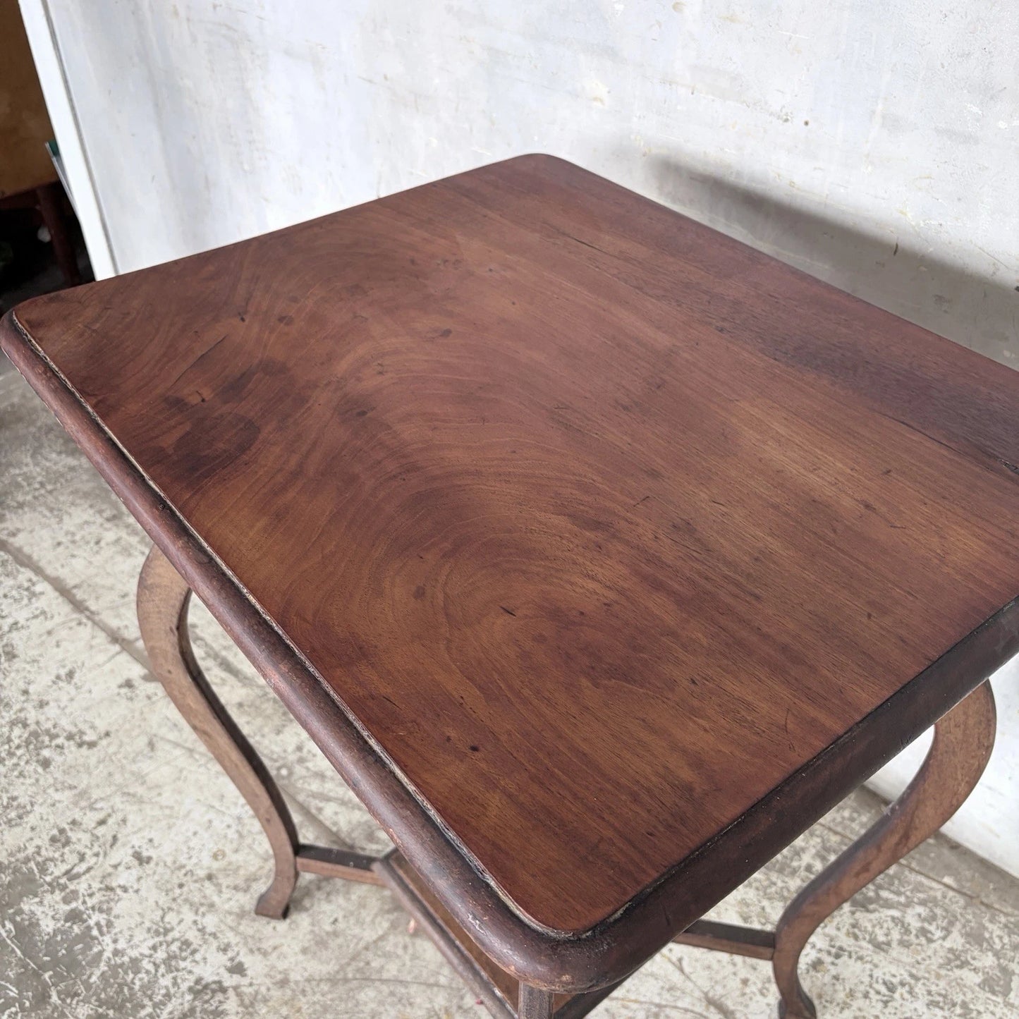 Antique Arts and Crafts walnut side table – view 4