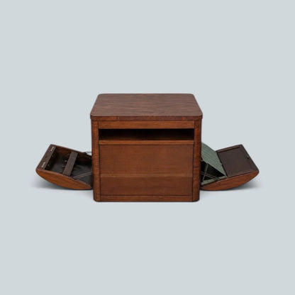 CC41 Incorporall walnut cocktail trolley and drinks cabinet – view 3