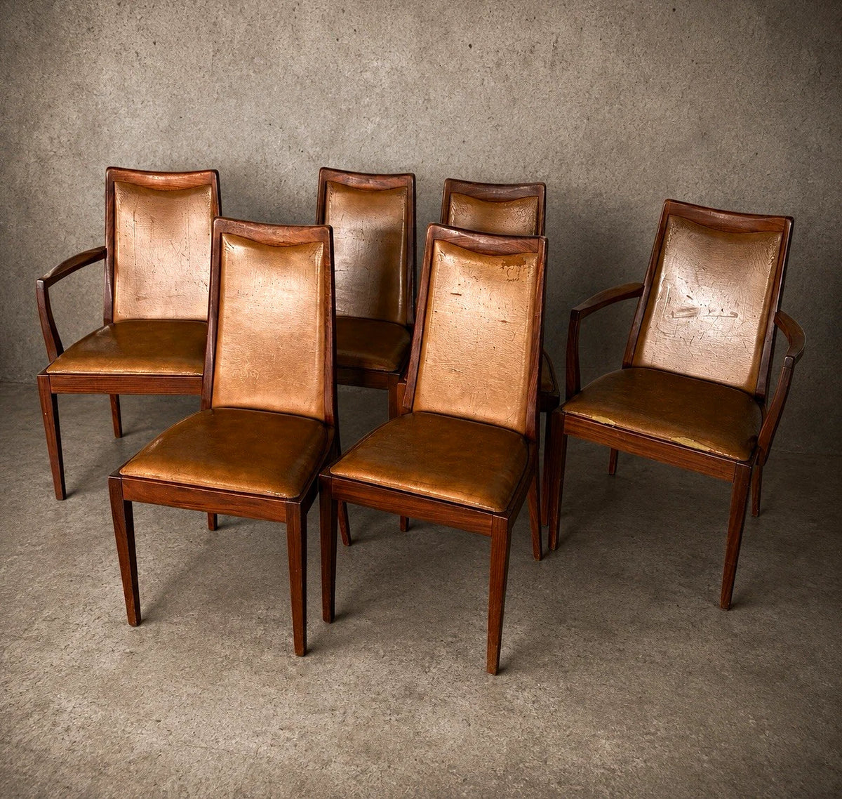 G Plan Mid-Century Dining Chairs – Set of 6 with 2 Carver Armchairs - view 1