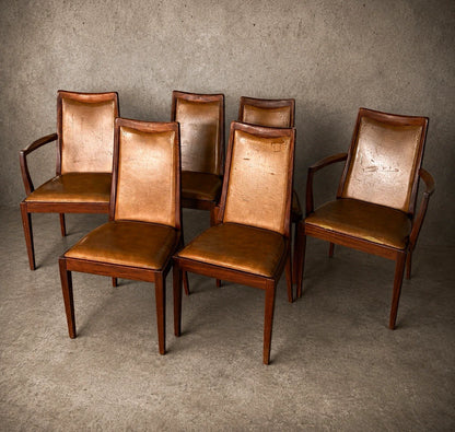 G Plan Mid-Century Dining Chairs – Set of 6 with 2 Carver Armchairs - view 1