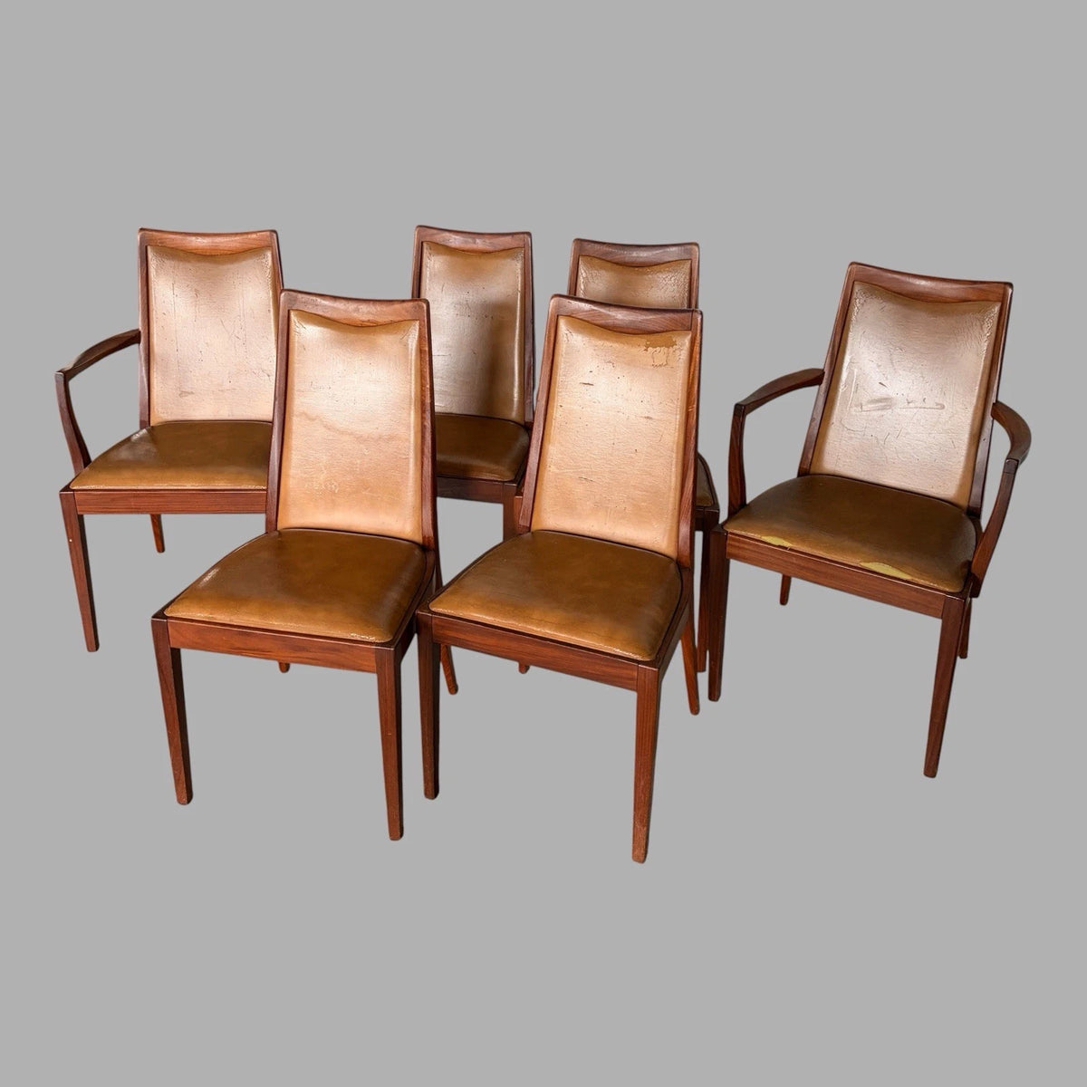 G Plan Mid-Century Dining Chairs – Set of 6 with 2 Carver Armchairs - view 2