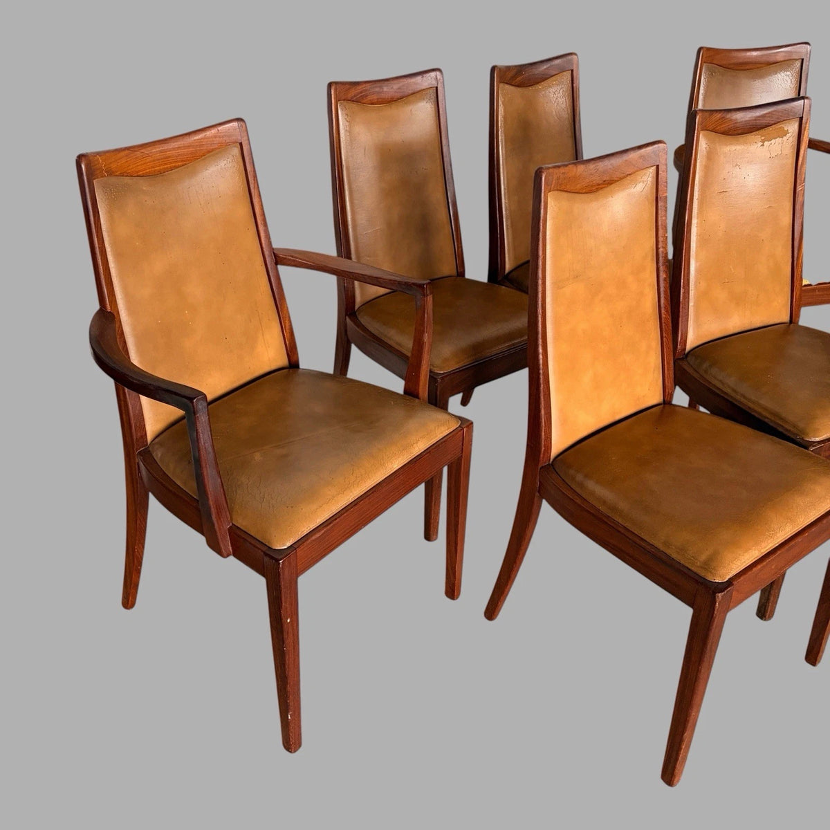 G Plan Mid-Century Dining Chairs – Set of 6 with 2 Carver Armchairs - view 4