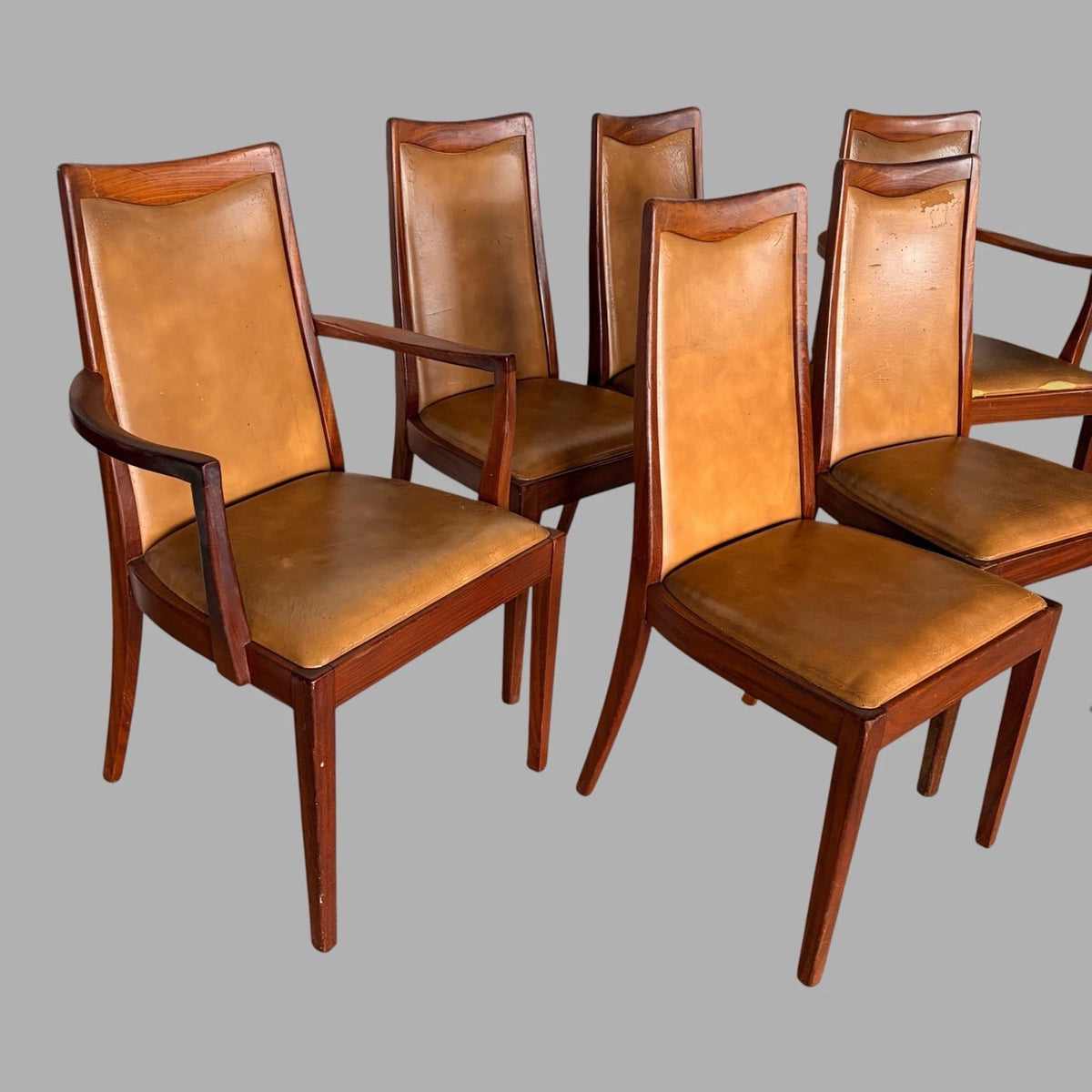 G Plan Mid-Century Dining Chairs – Set of 6 with 2 Carver Armchairs - view 5