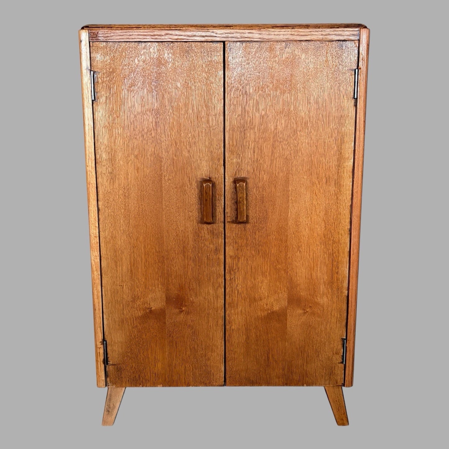 Arts & Crafts Tiger Oak Record Storage Cabinet - view 2