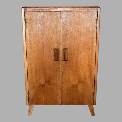 Arts & Crafts Tiger Oak Record Storage Cabinet - view 2