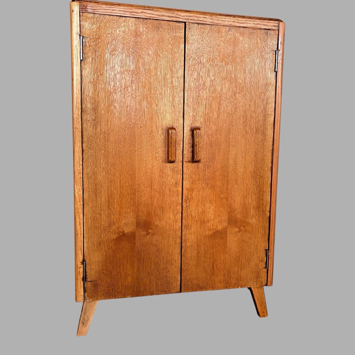 Arts & Crafts Tiger Oak Record Storage Cabinet - view 5
