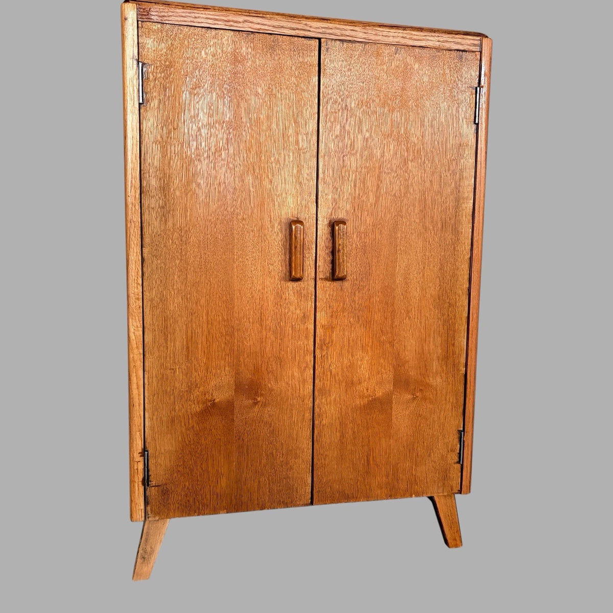 Arts & Crafts Tiger Oak Record Storage Cabinet - view 5