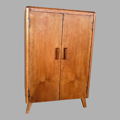 Arts & Crafts Tiger Oak Record Storage Cabinet - view 6