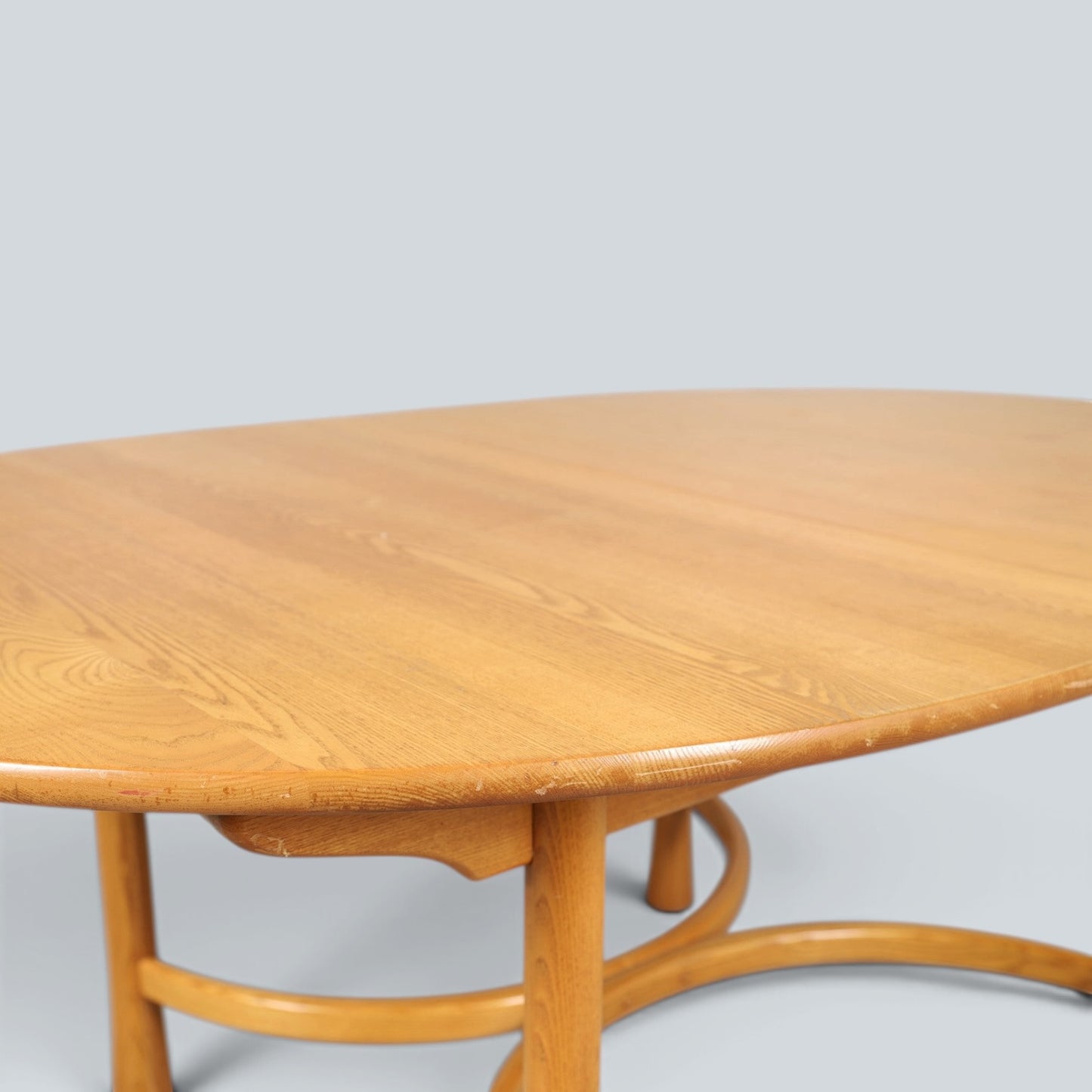 Ercol Saville Blonde Elm Oval Dining Table | Mid Century British Table