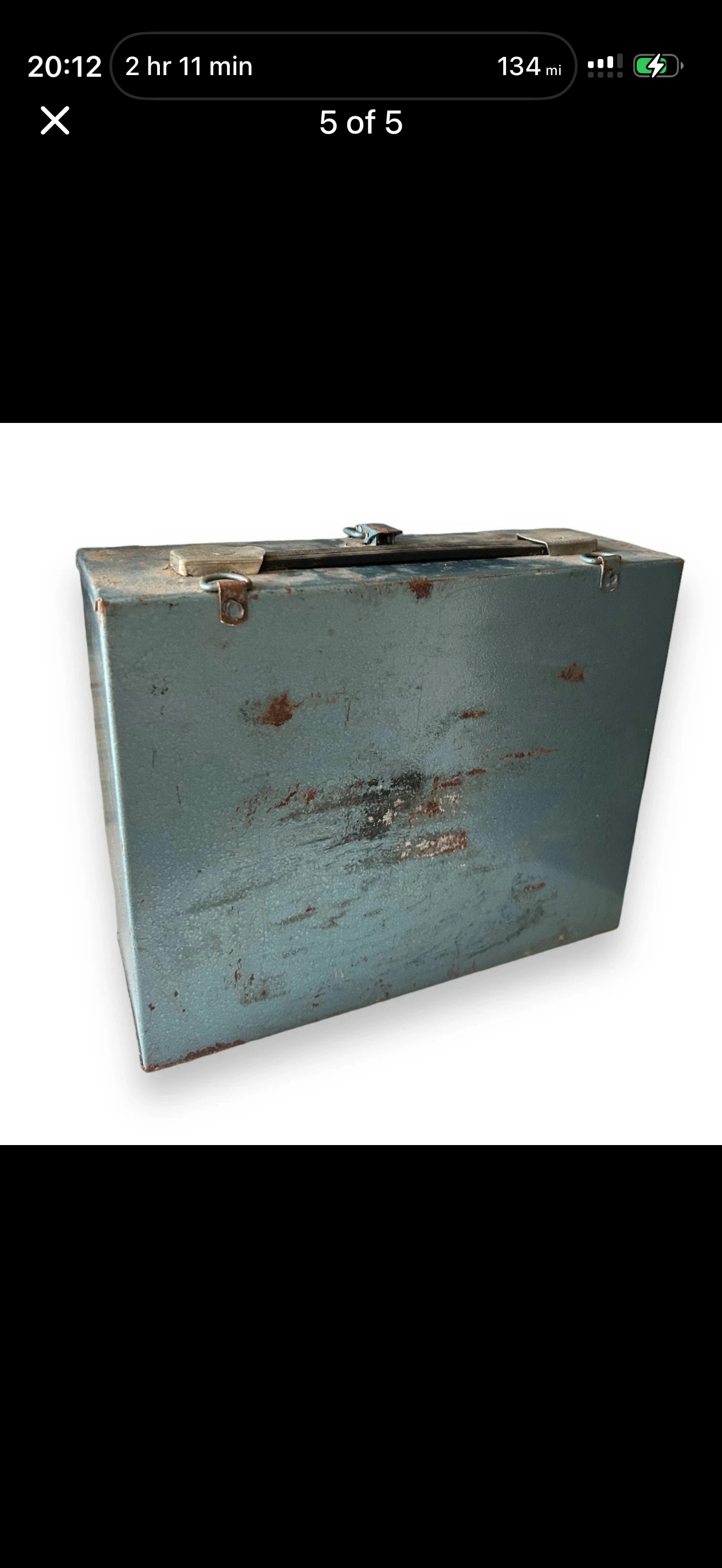 Vintage 1980s First Aid Metal Tin Box — view 9