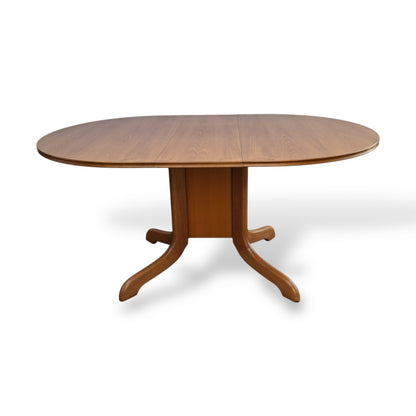 Mid Century Morris of Glasgow Drop Leaf Dining Table – Teak Oval Gateleg Table