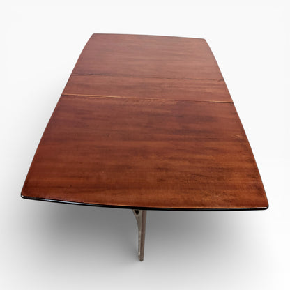 Mid-Century Legate Drop Leaf Dining Table | Compact Folding Wooden Table