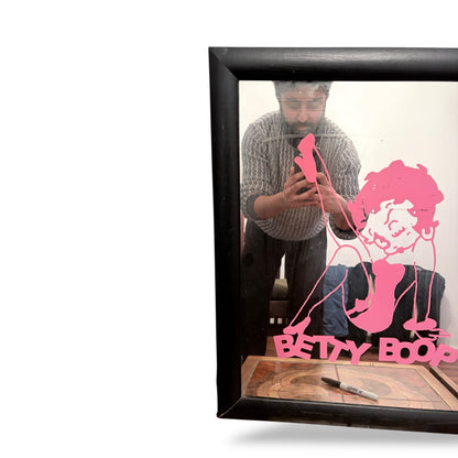 Vintage Betty Boop Framed Wall Mirror