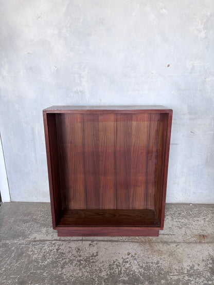 Mid Century Teak Open Bookcase / Display Cabinet – Handmade