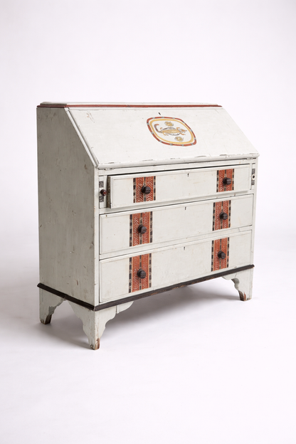 Antique Painted Shabby Chic Bureau Desk