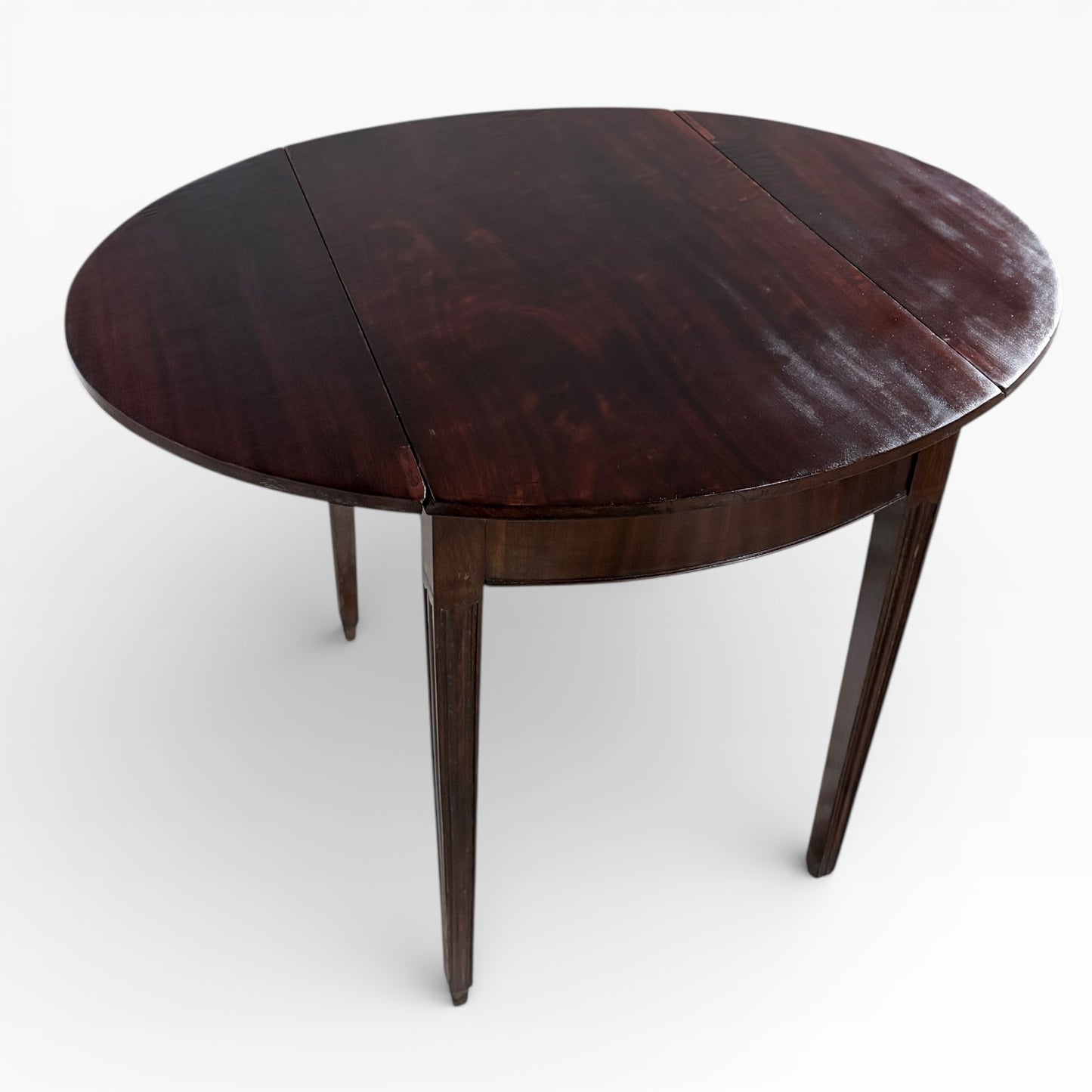 Antique Mahogany Compact Drop-Leaf Table