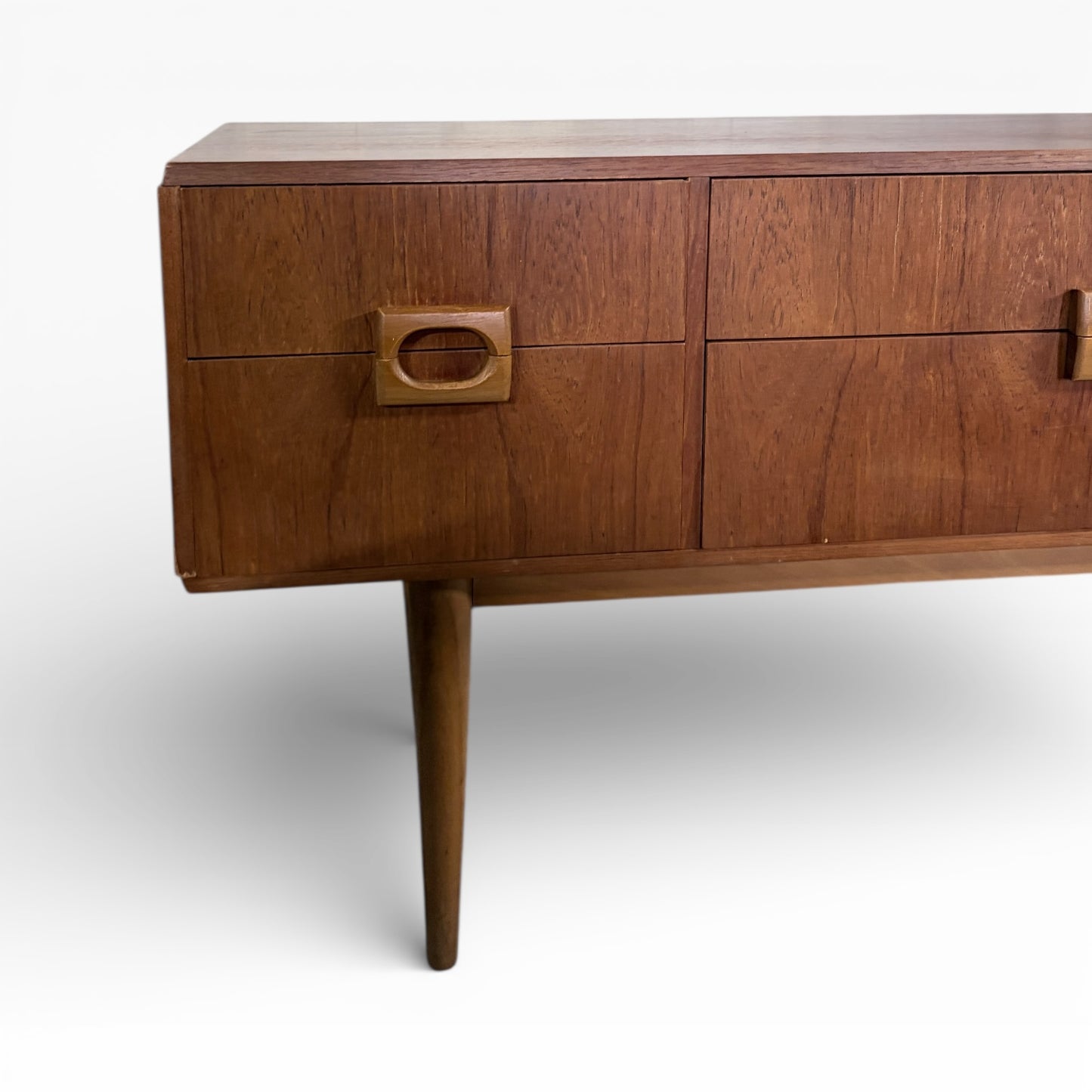Mid Century Teak Sideboard – Danish Scandinavian Storage Unit with Drawers