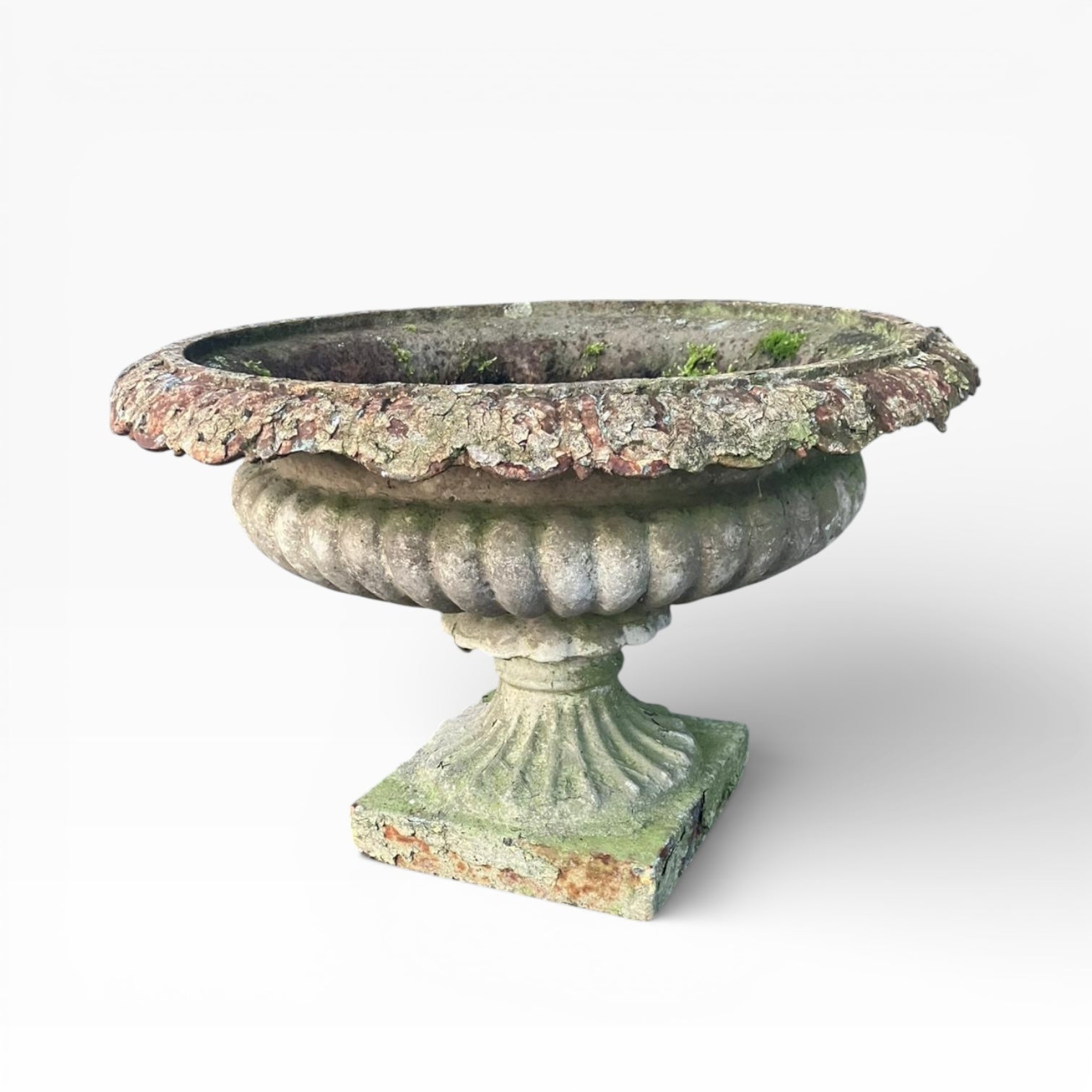 Large Regency Period Cast Iron Tazza Garden Urn c.1820 – Provenance to The White Swan, Harrogate — view 8