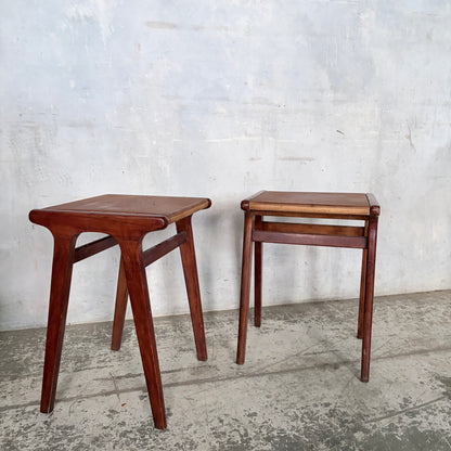 Mid Century Teak & Plywood Bedside Tables