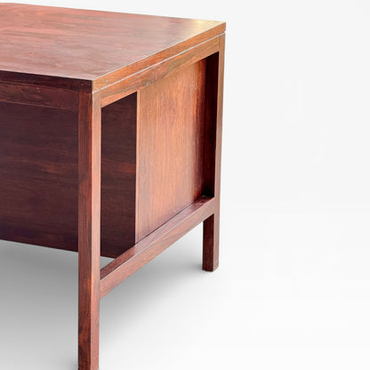 Mid-Century Danish Rosewood Effect Executive Double Pedestal Desk, 1970s