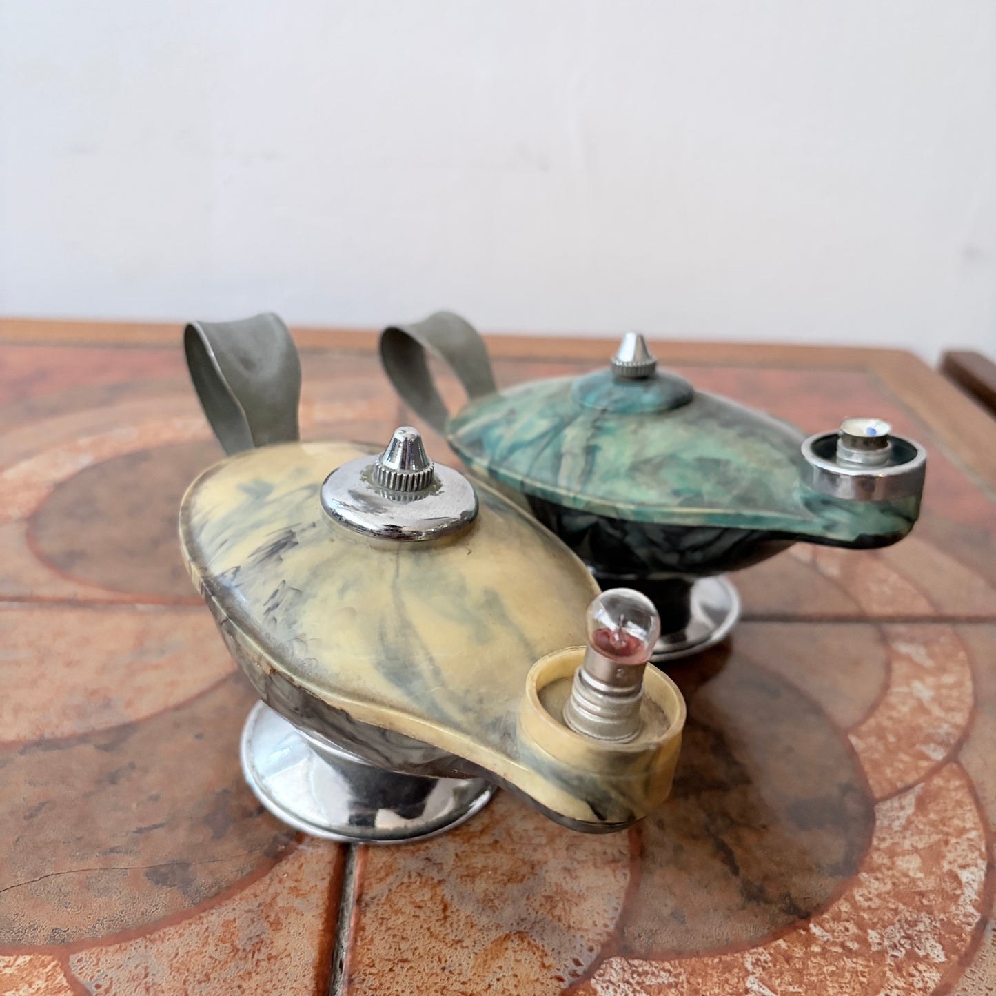 Vintage Pifco Aladdin’s Lamp Battery Powered Lamps – Pair