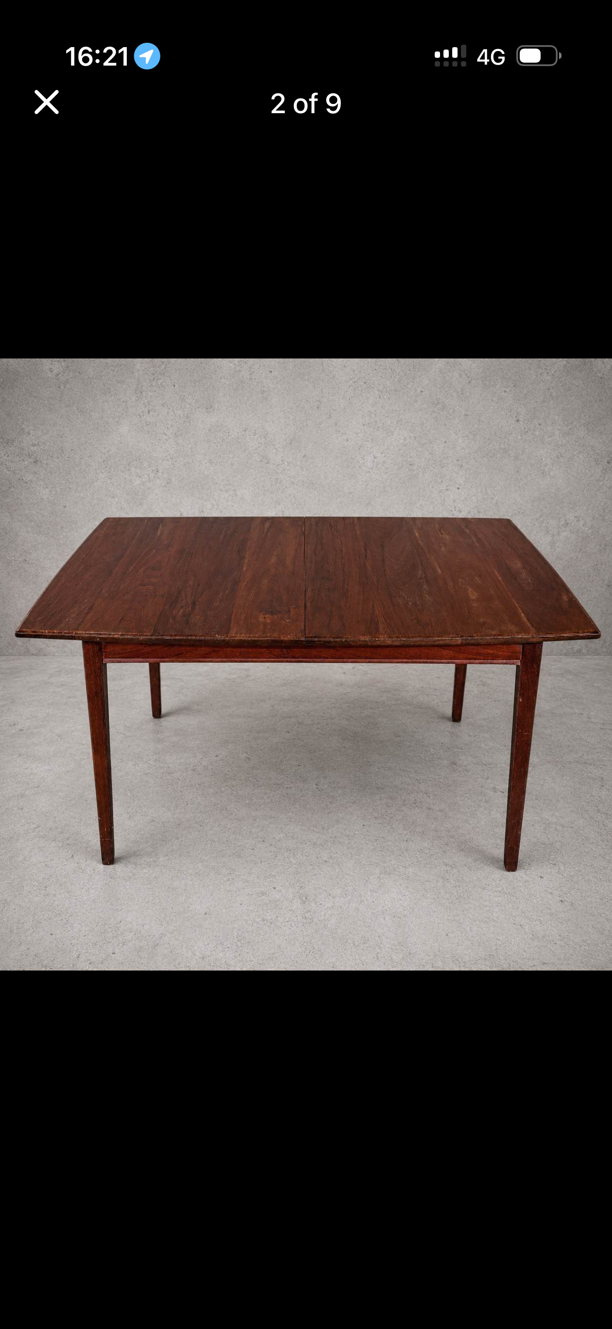 Gordon Russell of Broadway Teak Plank Dining Table Vintage Mid Century