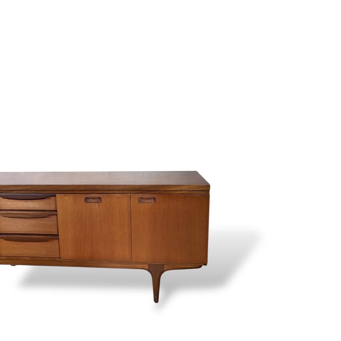 Mid Century Greaves & Thomas Teak Sideboard with Tapered Legs — view 5