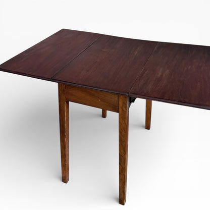 Victorian Mahogany Drop Leaf Dining Table — view 7