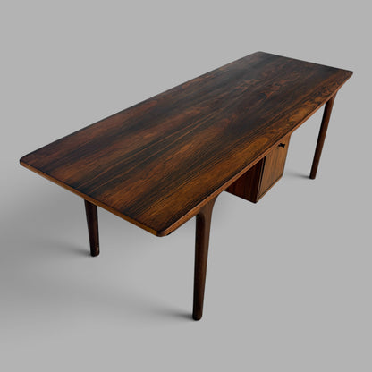 Mid Century Danish Rosewood Coffee Table by Gunni Omann for Omann Jun Storage Cabinet