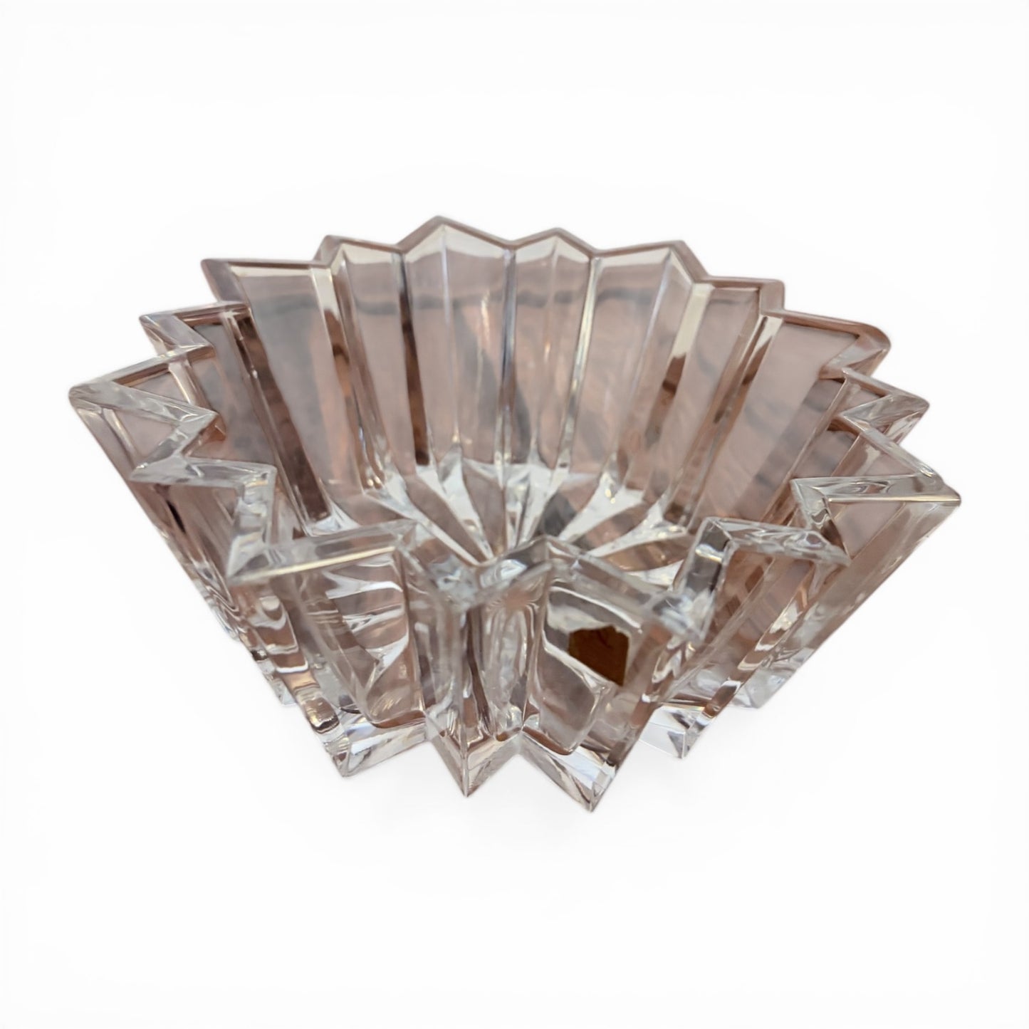 Mid Century Nachtmann Crystal Starburst Bowl – Cut Glass, Made in Germany