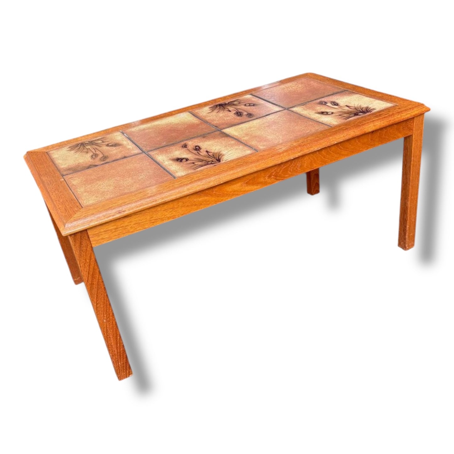 Danish Teak & Tile Coffee Table by Trioh | Mid-Century — view 4
