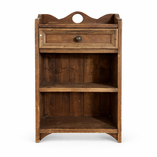 Vintage Oak & Pine Bathroom Cabinet with Drawer