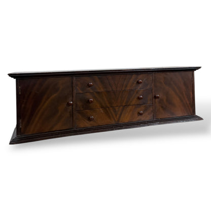 Antique Walnut & Mahogany Writing Bureau Box