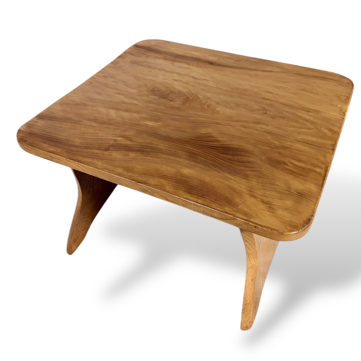 Vintage Solid Elm Arts & Crafts Coffee Table