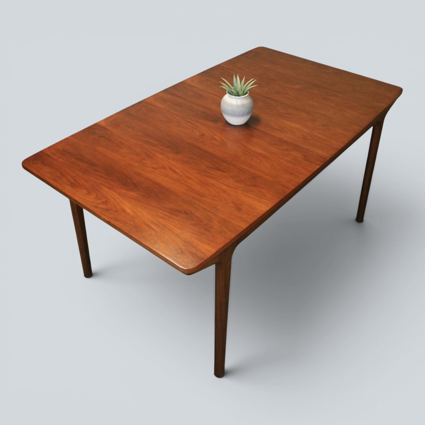 Mid Century McIntosh Rosewood Double Extending Dining Table