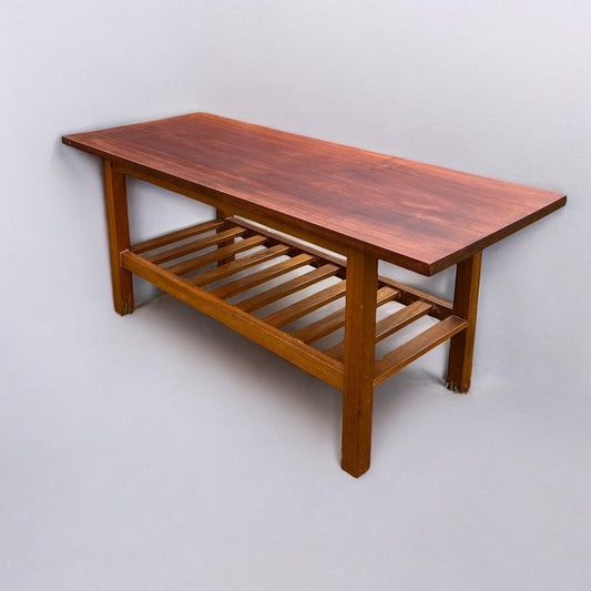 Mid-Century teak wood Kiaat coffee table