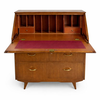 Mid-Century Sutcliffe of Todmorden Writing Bureau Desk
