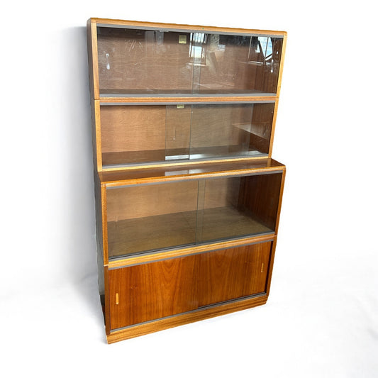 Mid Century Modern Simplex Stackable Bookcase Storage Cabinet