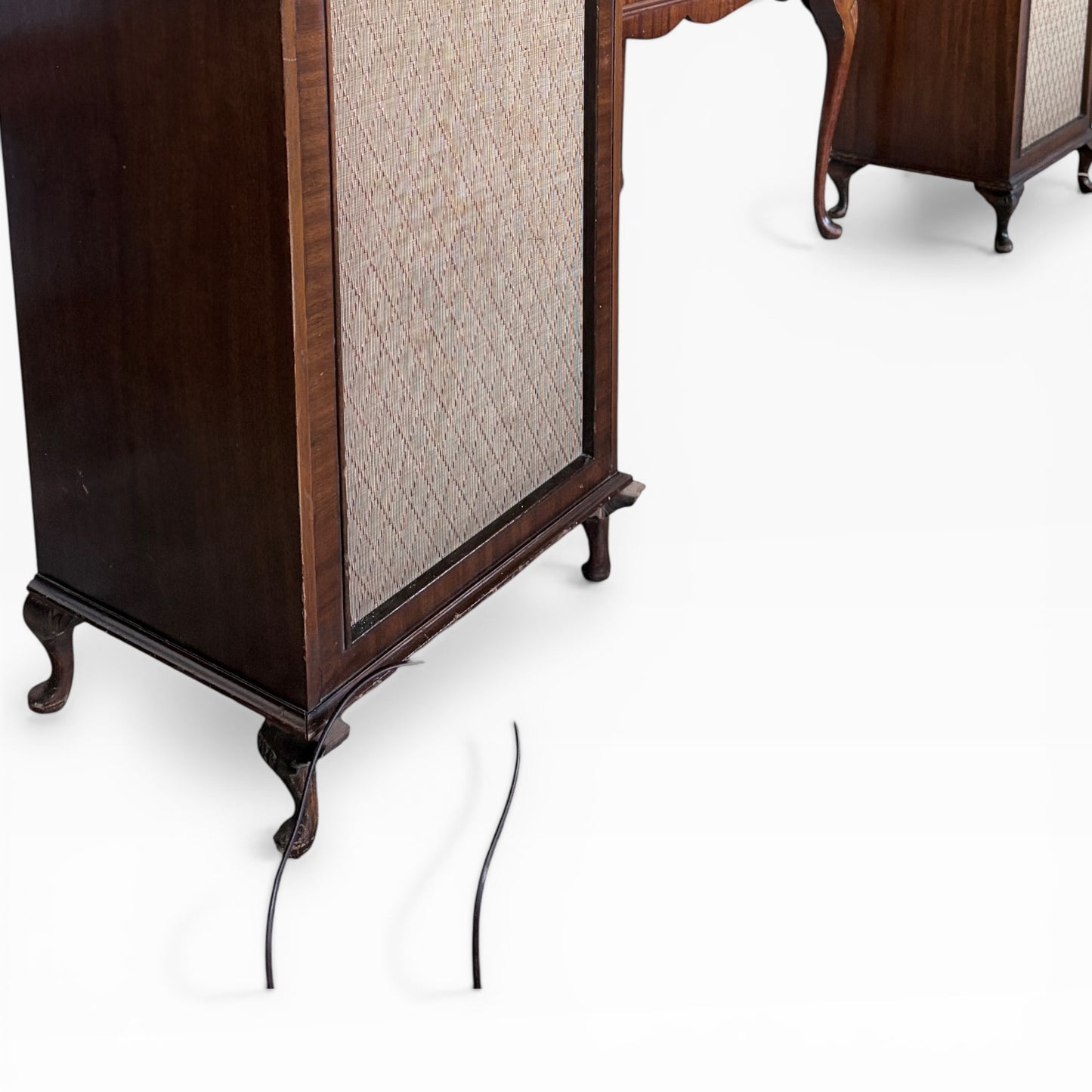 Vintage Dynatron Walnut Radiogram with Matching Stereo Speakers